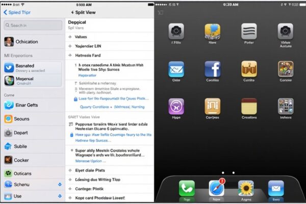 wielozadaniowość iPada widok podzielony