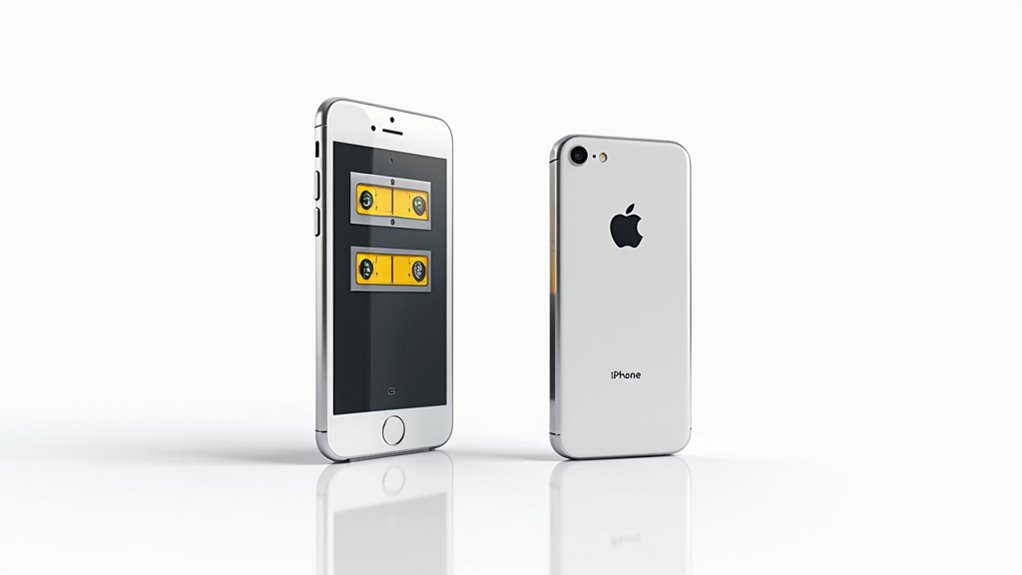 poziomnica i narzędzie pomiarowe iPhone'a