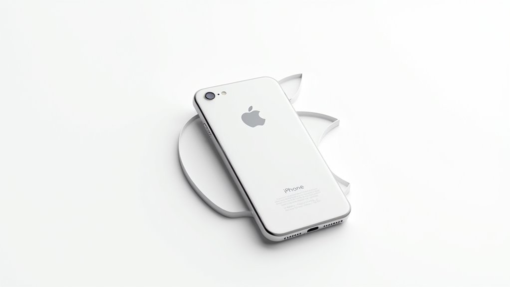 iPhone utknął na logo