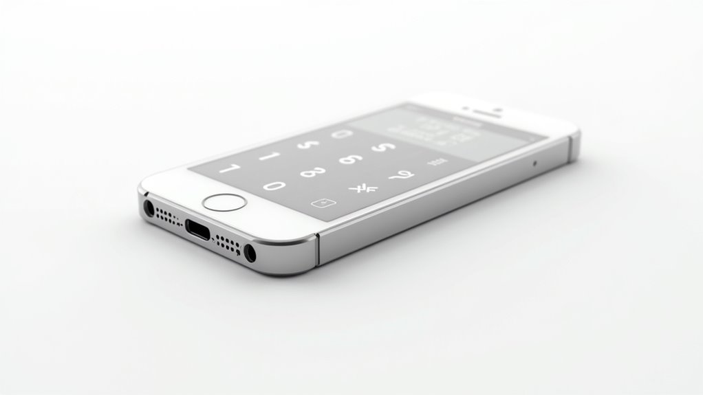 optymalizowany interfejs kalkulatora iPhone'a
