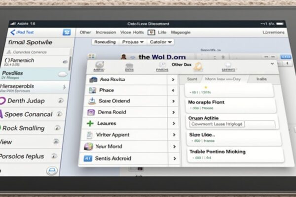 uproszczony interfejs tabletu dla seniorów