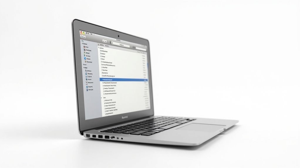 proces przywracania e-maili za pomocą Time Machine